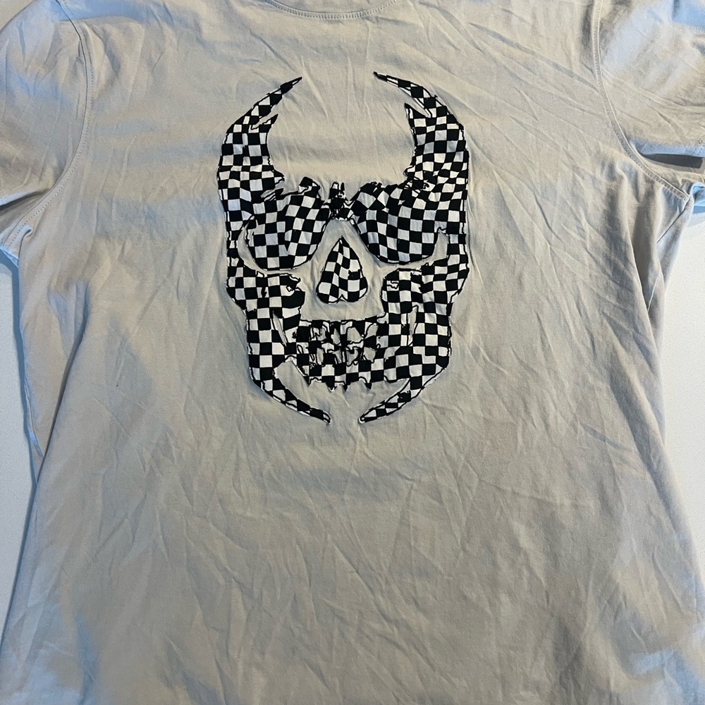 John Varvatos White Graphic Tee